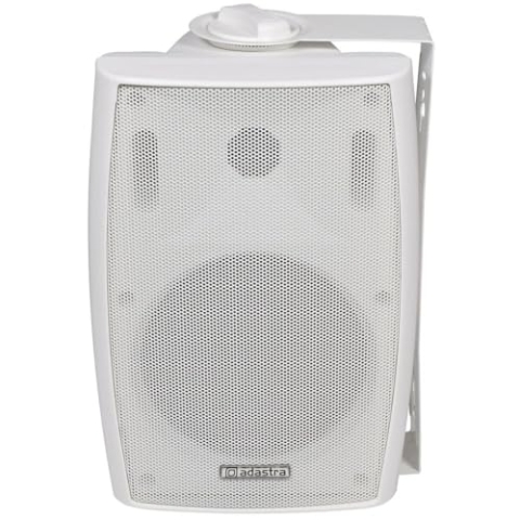 Adastra HQ Lautsprecher-Schrank, wetterfest, geformt, 100 W, 12,7 cm, Weiß