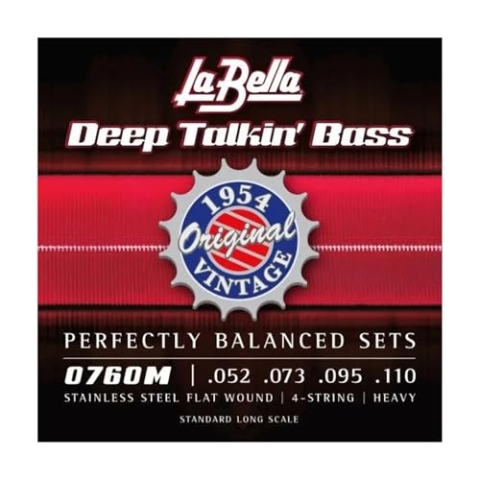 La Bella 760M Flat Wound Bass Strings Set 52/110