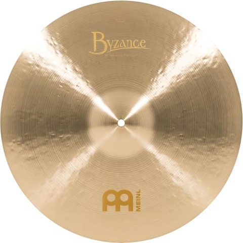 Meinl Cymbals Byzance Jazz Crash Extra Thin 18 Zoll (Video) Schlagzeug Becken (45,72cm) B20 Bronze, Traditionelles Finish (B18JETC)