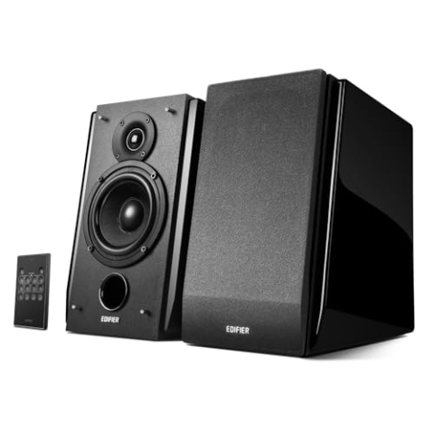 Edifier R1850DB Aktiv-Regallautsprecher mit Bluetooth- und optischem Eingang - 2.0 Studio-Monitorlautsprecher - Eingebauter Verstärker mit Subwoofer-Ausgang