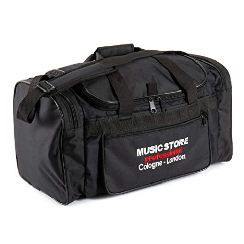 MUSIC STORE MSTBB, Robuste Nylon Drum Reisetasche, 50x30cm, mit Schultergurt, Außentaschen, Spritzwasser-resistent, Ideal für Wochenend-Trips, Zubehörtransport