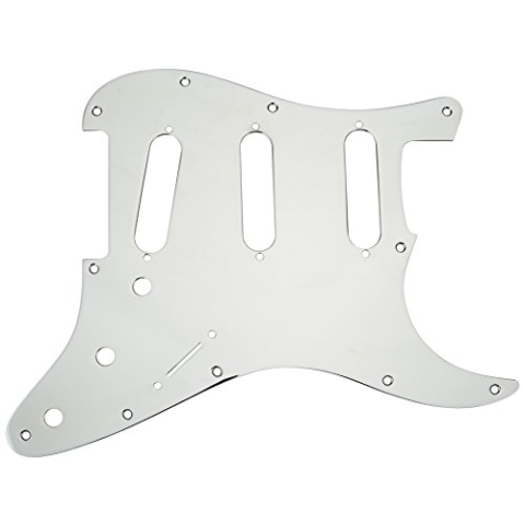 Fender 099-1360-100 1-Ply Chrome-Plated 11-Hole Mount S/S/S Stratocaster Pickguard