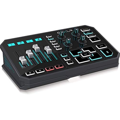 TC Helicon GoXLR Revolutionäre Online-Broadcaster-Plattform mit 4-Kanal-Mischpult, motorisierten Fadern, Soundboard und Vocal-Effekten