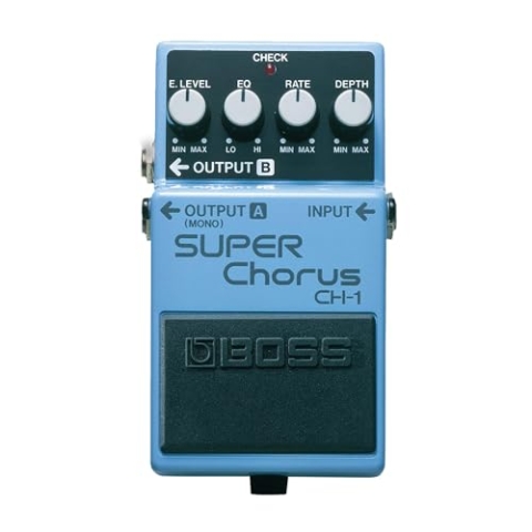 BOSS CH-1 Stereo Super Chorus, klassischer Chorus-Sound mit kristallklaren Höhen und einzigartigem Stereo-Effekt