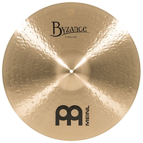 Meinl Cymbals Byzance Traditional Ride Medium 21 Zoll (Video) Schlagzeug Becken (53,34cm) B20 Bronze, Traditionelles Finish (B21MR)