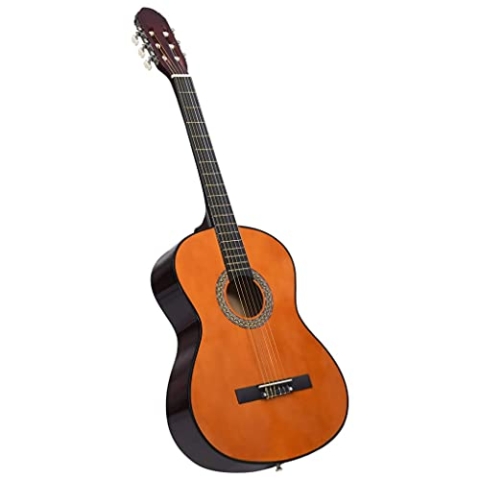 vidaXL Lindenholz Klassikgitarre für Anfänger Amateurmusiker Klassisch Gitarre Konzertgitarre Saiteninstrument Musikinstrument 4/4 39"