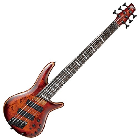 Ibanez Bass Workshop SRMS806-BTT Multiscale Brown Topaz Burst