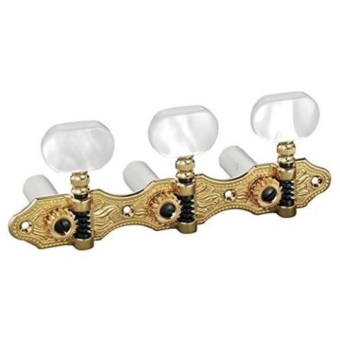 Schaller® »CLASSIC HAUSER ACRYLIC« Satz Mechaniken für Konzertgitarre - Finish: Nickel
