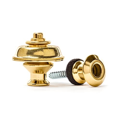 Jim Dunlop Doppeltes Straplock-Set Gold