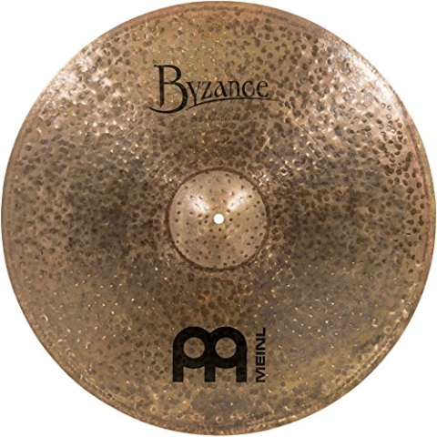 Meinl Cymbals Byzance Dark B. A. Dark Ride 24 Zoll (Video) Schlagzeug Becken (60,96cm) B20 Bronze, Dunkles Finish (B24BADAR)