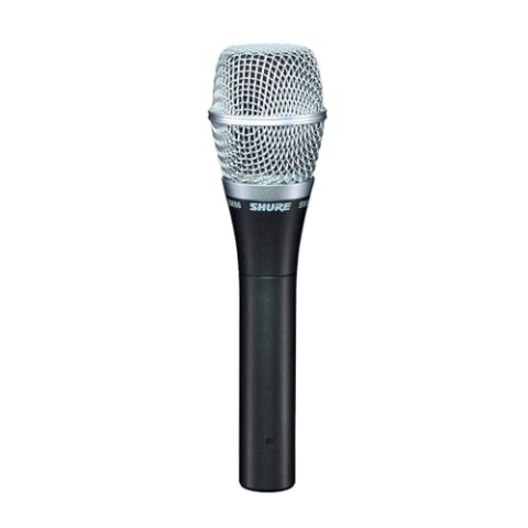 Shure SM86-LC Kondensator-Gesangsmikrofon mit Nierencharakteristik für professionelle Live-Auftritte, Schwarz