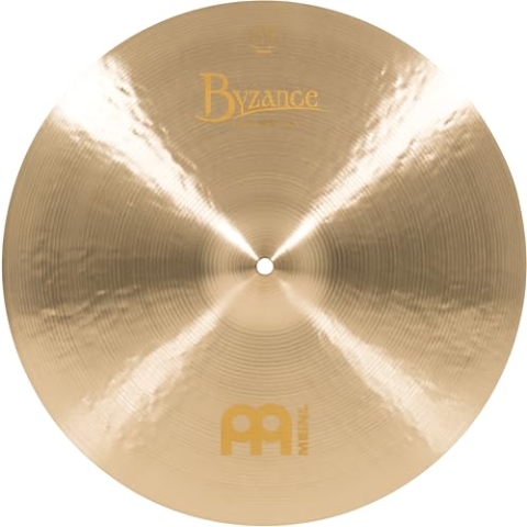 Meinl Cymbals Byzance Jazz Crash Extra Thin 17 Zoll (Video) Schlagzeug Becken (43,18cm) B20 Bronze, Traditionelles Finish (B17JETC)