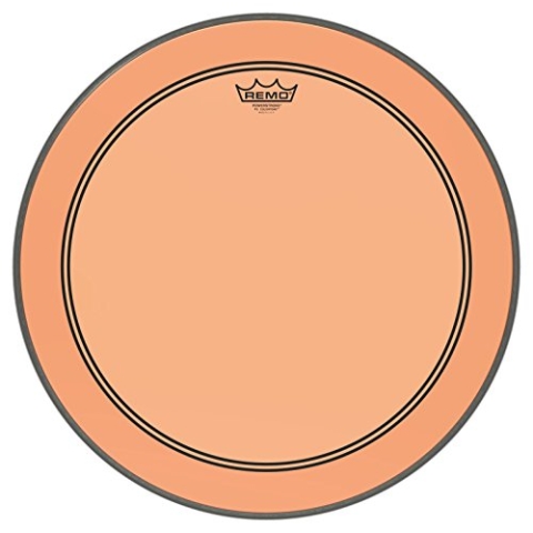 Remo Schlagzeugfell Colortone Powerstroke 3 clear Bass Drum 20" orange P3-1320-CT-OG