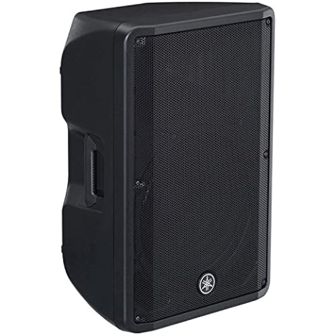 Yamaha DBR15 – Aktiver Lautsprecher mit glasklarem Sound und kraftvollem Bass – Einfach zu transportieren – 15" Tieftöner in Schwarz