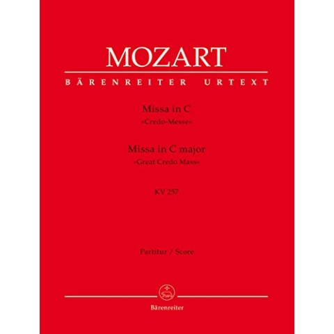 Missa : KV 257 Partitur, Urtextausgabe : Soli/GemCh/Orch