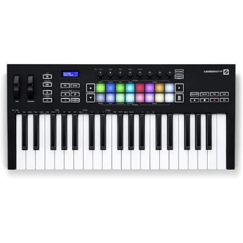 Novation Launchkey 37 [MK3] MIDI-Controller-Keyboard – Nahtlose Integration in Ableton Live. Akkordmodus, Skalenmodus und Arpeggiator. Sämtliche Software, die Sie für die Musikproduktion benötigen.