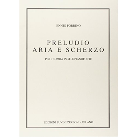 Ennio Porrino-Preludio, Aria E Scherzo (1942)-Trompete und Klavier-SCORE