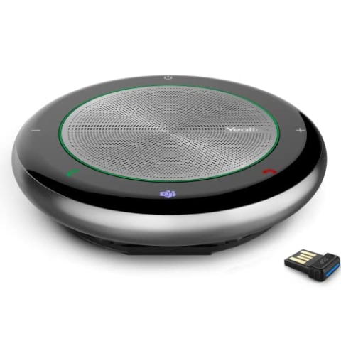 Yealink CP700 Teams Edition Universal USB/Bluetooth Freisprecheinrichtung mit USB-Dongle, schwarz/grau