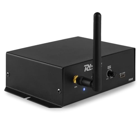 Power Dynamics PDX40 Bluetooth Adapter Stereoanlage, Drahtloser Audio Empfänger für Stereoanlage - BT 5.0-Technologie, 30m Reichweite, 3-Pol XLR Out, 6,3 Klinke In, Bluetooth Empfänger - Schwarz