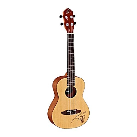 Ortega Guitars Tenor Ukulele Akustisch – Bonfire Series – Fichte, Sapele, Natur (RU5-TE)