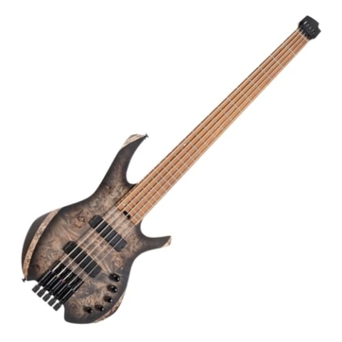 Cort 5 Saiten Headless Space Bass Star Dust Schwarz