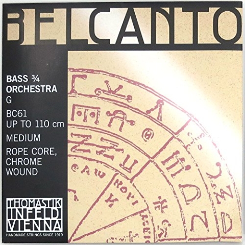 G 3/4 Belcanto Kontrabass mit Chromdrahtkern