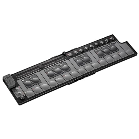 Korg nanoKEY Fold – Faltbarer 25 Tasten MIDI Keyboard Controller mit USB-C und TRS-MIDI – Schwarz