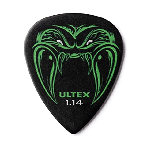 JIM DUNLOP Plektrum Ultex Hetfield's Black Fang 1,14mm 24 Stück, Schwarz