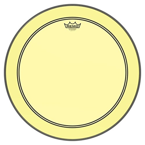 Remo Schlagzeugfell Colortone Powerstroke 3 clear Bass Drum 20" gelb P3-1320-CT-YE