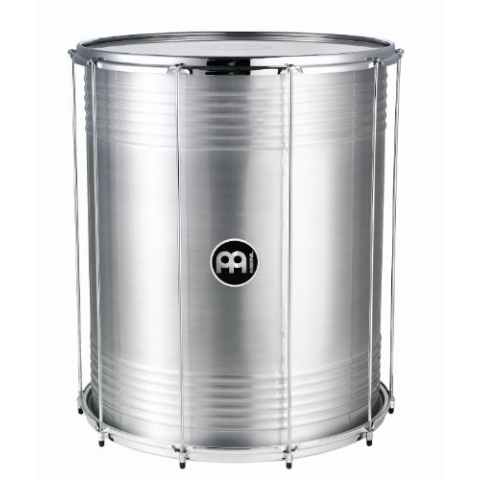 Meinl Percussion Traditional Aluminium Surdo - Große Samba Trommel - 20 Zoll Durchmesser - 24 Zoll Höhe - Aluminium, Silber (SU20)