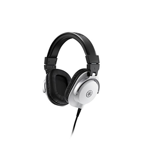 Yamaha HPH-MT5 Studio-Kopfhörer – Faltbare Monitor-Kopfhörer mit 3 m Kabel und 6,3 mm Standard-Stereo-Adapterstecker – Weiß