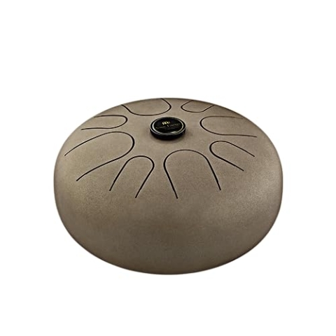 Sonic Energy 12 Zoll Zungentrommel – A Akebono, 8 Töne – Für Meditation, Yoga, Percussion – Inkl. Schlägel und Tasche – Vintage Braun (STD2VB)