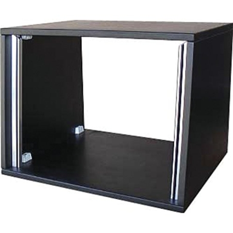 MUSIC STORE Studiorack 4HE Birke MP Bausatz, schwarzlack, gerade