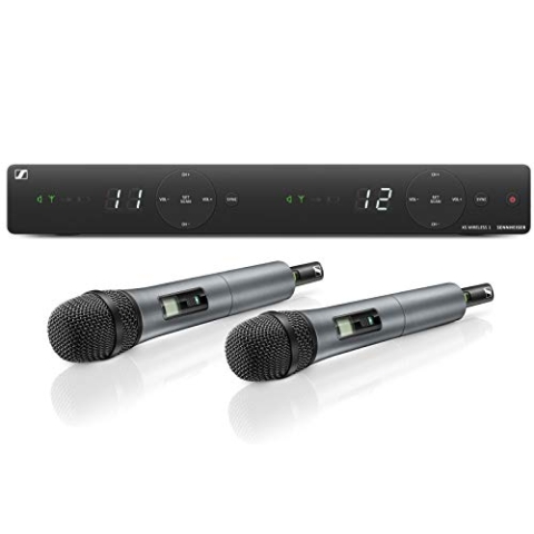 Sennheiser XSW 1-825-E All-in-One-Funkmikrofonsystem für Sänger & Redner | Evolution Mikrofonkapseln, integrierte Antennen und bis zu 10 kompatible Kanäle (507112)