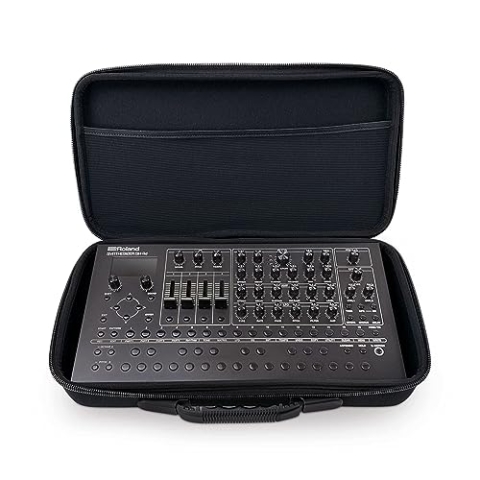 Analog Cases Pulse Case für Roland SH-4D (Robuste, hochwertige Eva-Transporttasche, mit superweichem Samt-Innenfutter, für erstklassigen Schutz und stilvolles Design, mit Kabelfach), Schwarz