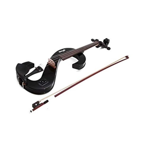 Stagg 25017391 EVA 4/4 BK Electric Viola, HDPhone inkl. Soft Hülle schwarz