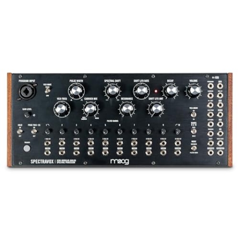 MOOG Spectravox semimodularer Analog Spektral-Prozessor mit CV-Filterbank/Vocoder, spannungsgesteuertem Oszillator, Kopfhörerausgang & 3.5mm Patchbay