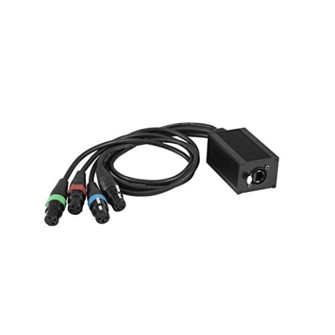 EUROLITE DNK-2 Adapter RJ45-DMX | Kabelsplitter RJ45/4 x XLR 3-polig, female