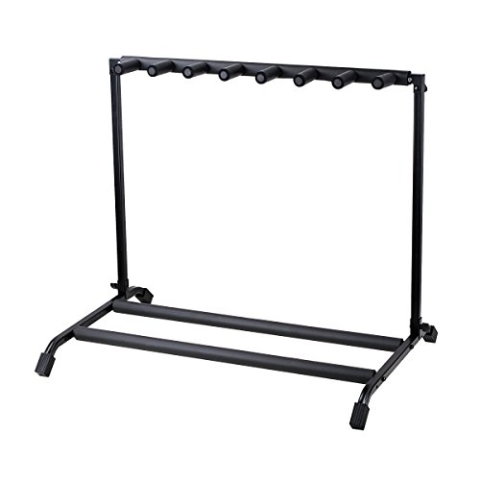 Supporto pieghevole per 7 chitarre/bassi