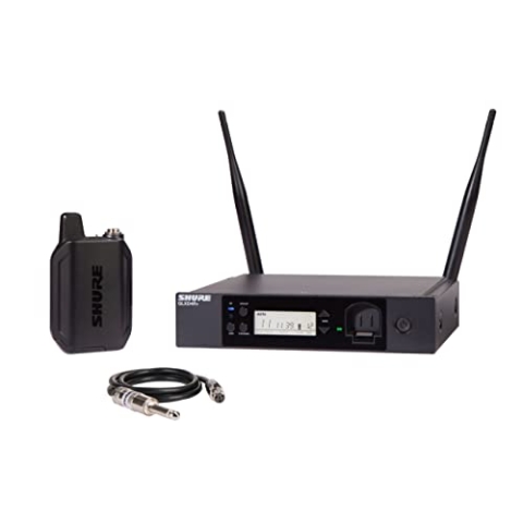 Shure GLXD14R+ Dual Band Pro Digital Wireless System für Gitarre und Bass - 12-Stunden-Akkulaufzeit, 30m Reichweite | Enthält Kabel & Empfänger.