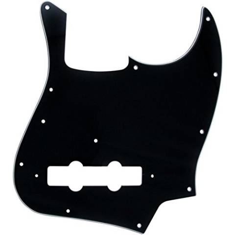Fender 005-5252-049 Pure Vintage Pickguard 70s Jazz Bass Black - 10-Loch Pickguard