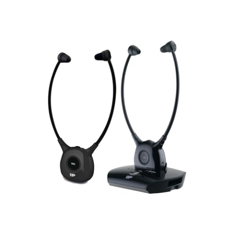 CGV Dolfin Onyx Duo Kopfhörer für Stereo-Audio, TV/HiFi, kabellos