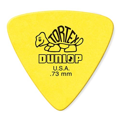 JIM DUNLOP Plektrum Tortex Triangel 0,73mm 72 Stück