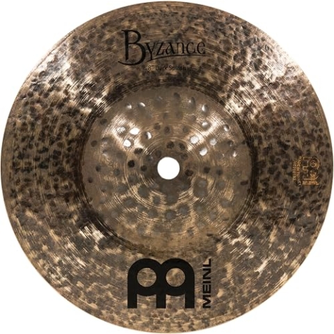 Meinl Cymbals Byzance Dark Splash 8 Zoll (Video) Schlagzeug Becken (20,32cm) B20 Bronze, Dunkles Finish (B8DAS)