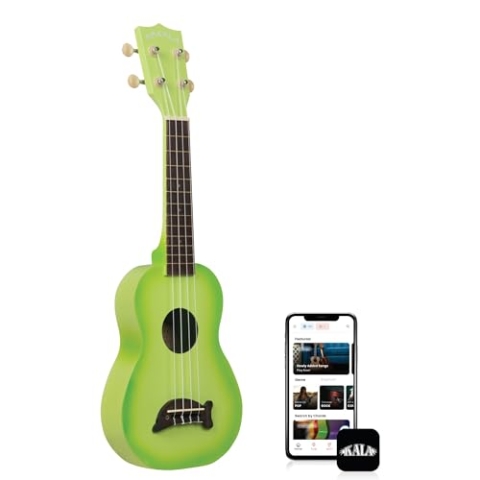 Kala Makala Dolphin Green Apple Burst Soprano Ukulele