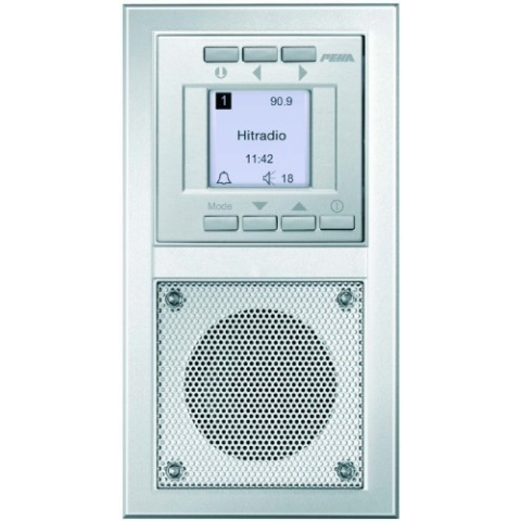 Honeywell Home Peha D 20.485.70 Radio Unterputz-Radio im Aura-Design, silber