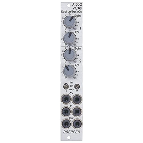Doepfer A-130-2 Dual linear/exponential VCA Slim Line - VCA Modular Synthesizer