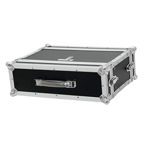 Roadinger Effektrack CO DD, 3HE, 24cm tief, schwarz für 483-mm-Steuer- und Effektgeräte (19“) | 2 abnehmbare Deckel | Eingebaute Rackschienen | 4 Schnappschlösser | 4 stahlverstärkte Gummifüße