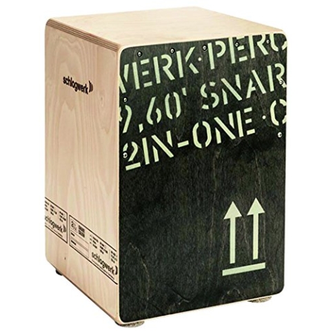 Schlagwerk CP403BLK Cajon 2inOne Black, Größe: M