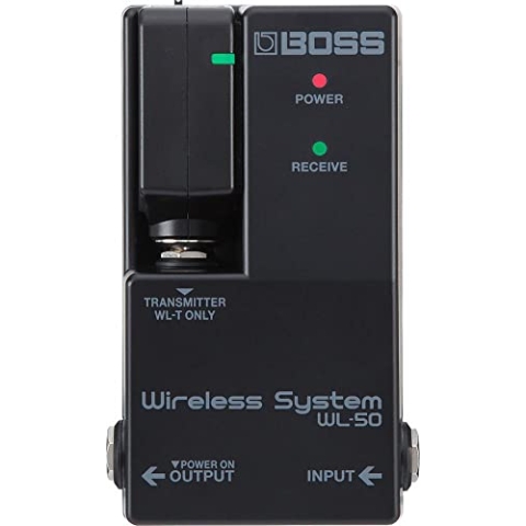 BOSS WL-50 virtuelles Gitarrenkabel für Pedalboards | Plug-and-Play Wireless-System im Pedalformat | Für Gitarre, Bass und andere elektrische Instrumente | integrierte Kabelsound-Simulation